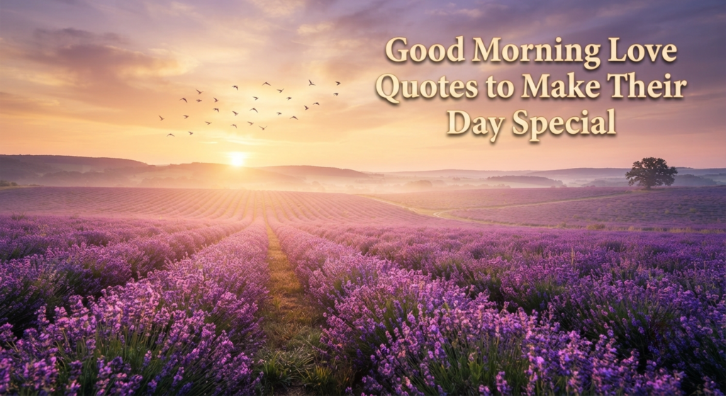 Good Morning Love Quotes to Make Their Day Special