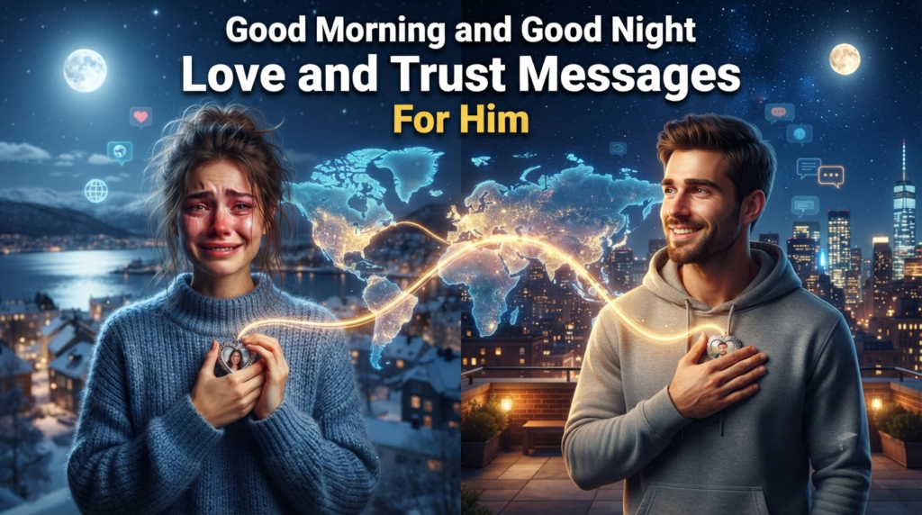 Good Morning and Good Night Love and Trust Messages for Him