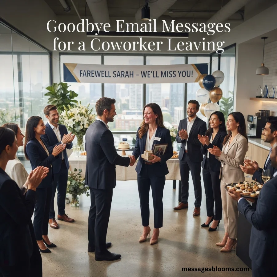 Goodbye Email Messages for a Coworker Leaving