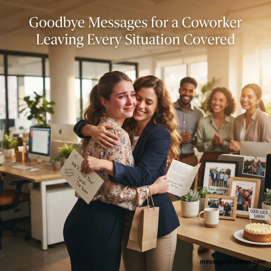 Goodbye Messages for a Coworker Leaving  Every Situation Covered