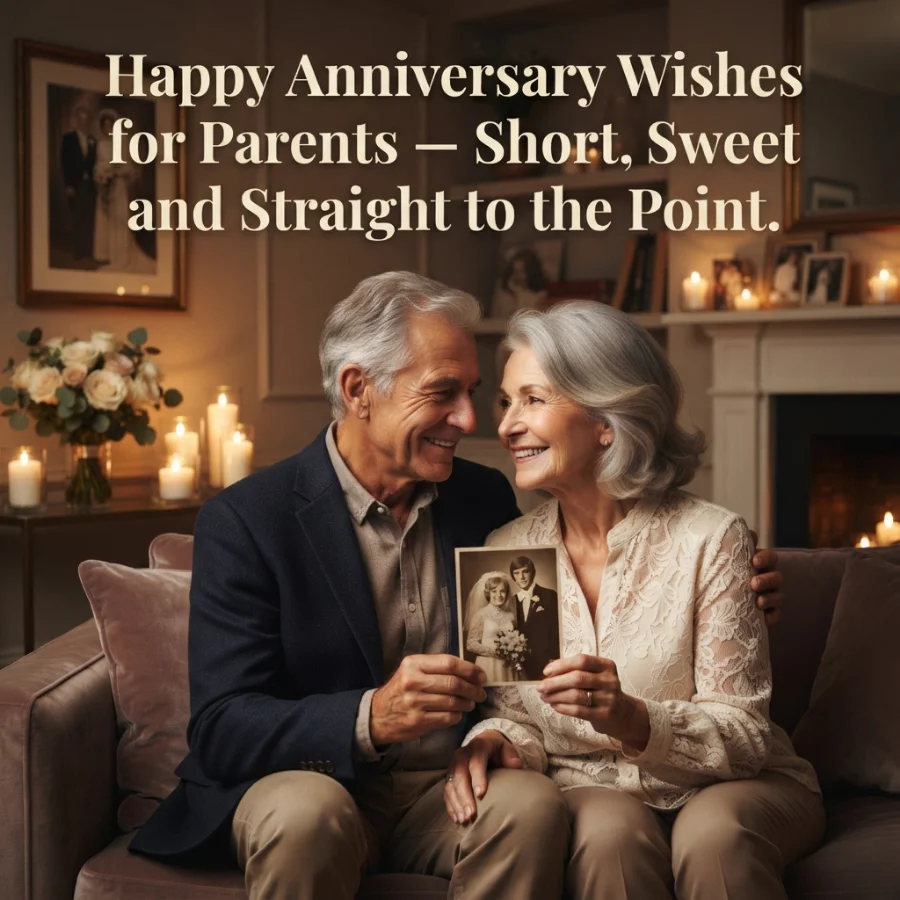 Happy Anniversary Wishes for Parents Short, Sweet and Straight to the Point