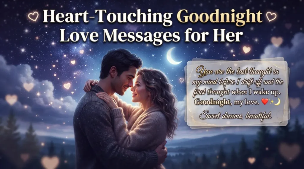 Heart-Touching Goodnight Love Messages for Her