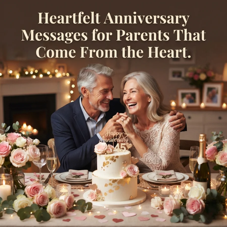 Heartfelt Anniversary Messages for Parents That Come From the Heart