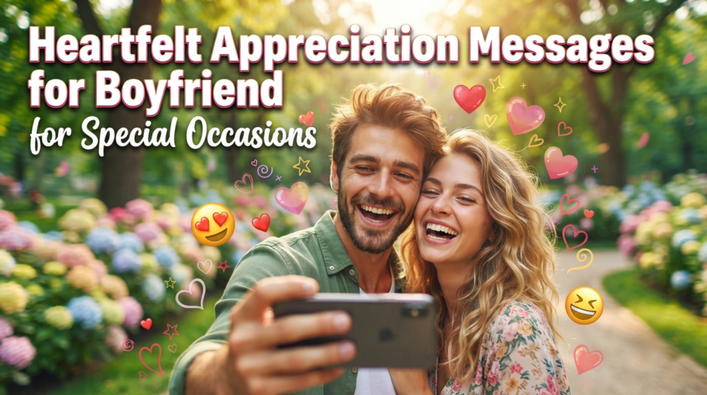 Heartfelt Appreciation Messages for Boyfriend for Special Occasions