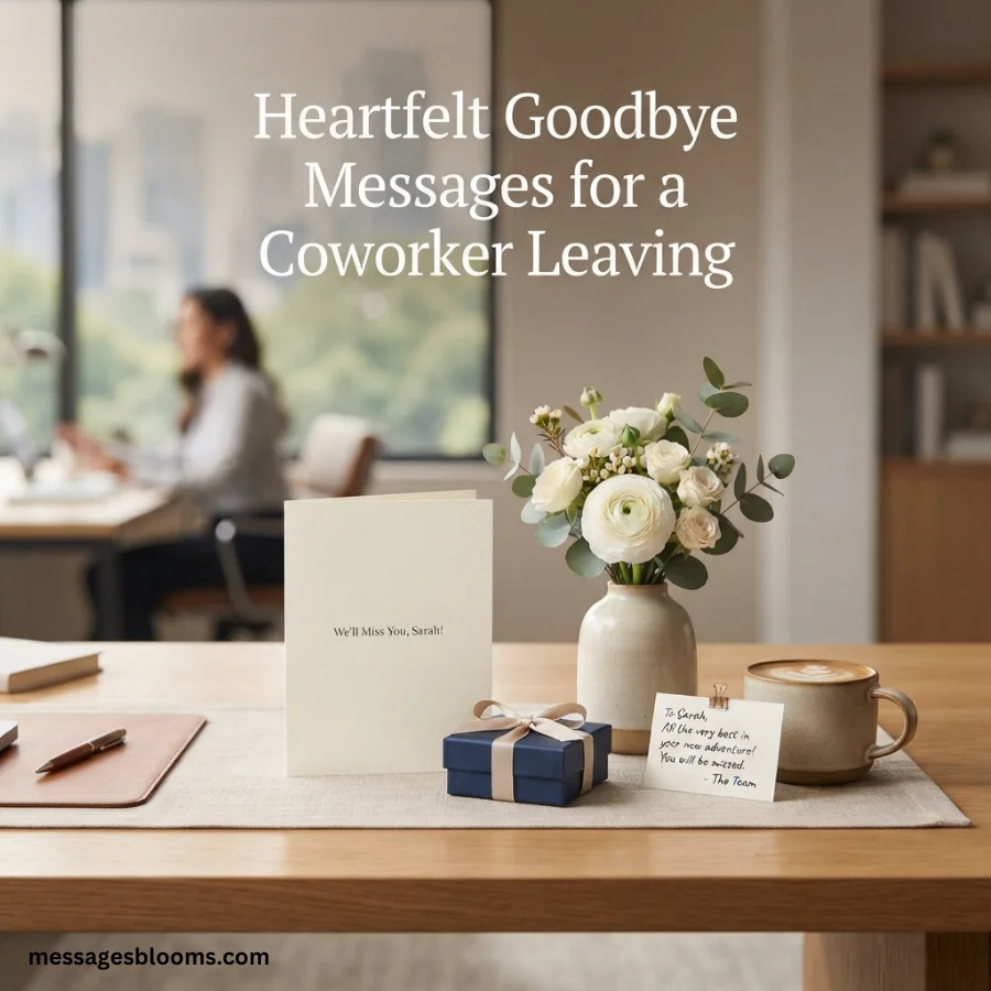 Heartfelt Goodbye Messages for a Coworker Leaving