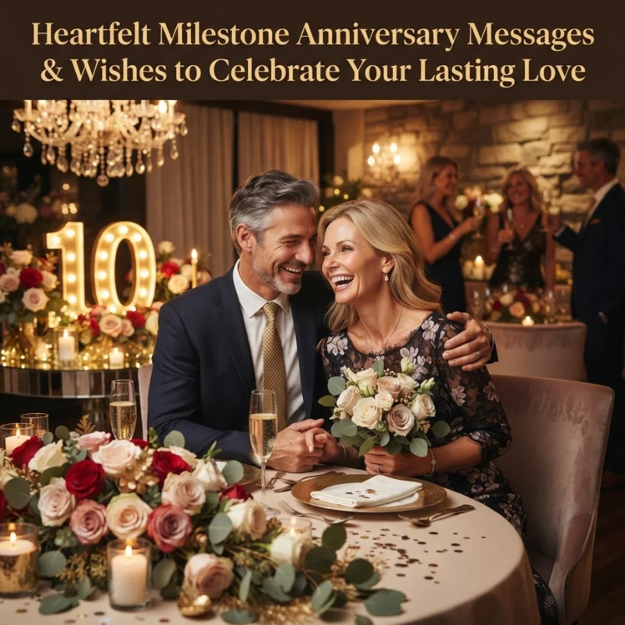  Heartfelt Milestone Anniversary Messages & Wishes to Celebrate Your Lasting Love