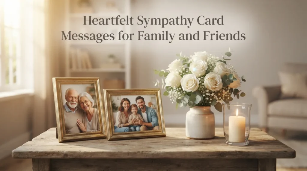 Heartfelt Sympathy Card Messages for Family and Friends