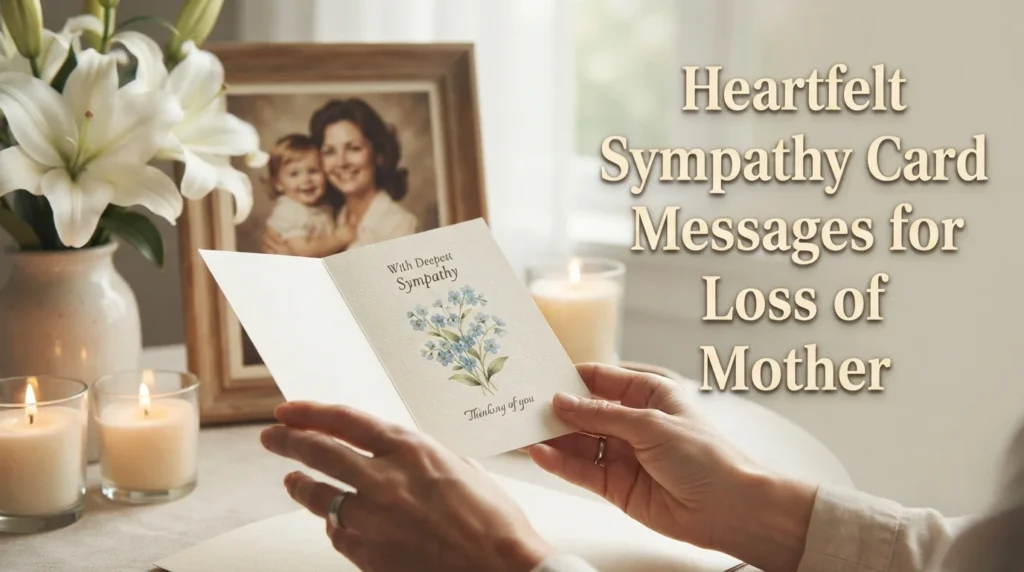 Heartfelt Sympathy Card Messages for Loss of Mother