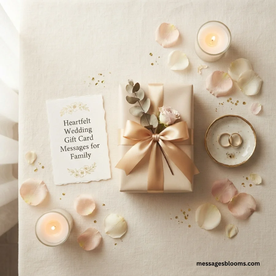 Heartfelt Wedding Gift Card Messages for Family
