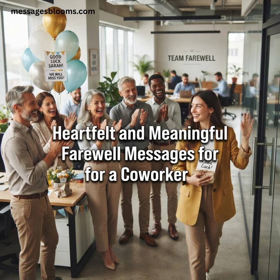 Heartfelt and Meaningful Farewell Messages for a Coworker
