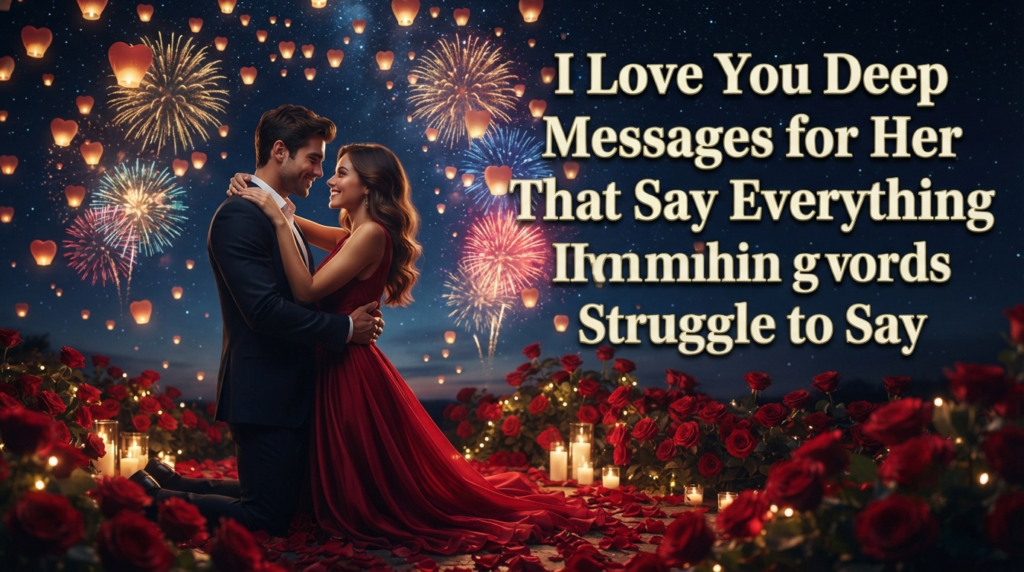 I Love You Deep Messages for Her That Say Everything Words Struggle to Say