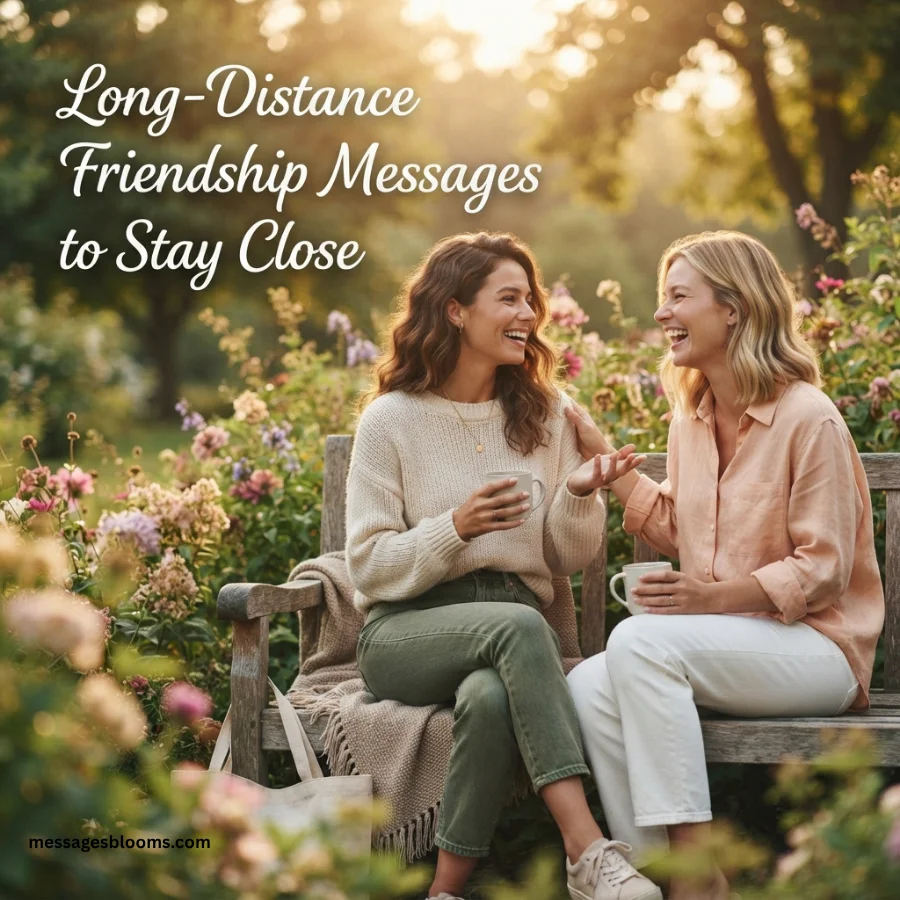 Long-Distance Friendship Messages to Stay Close