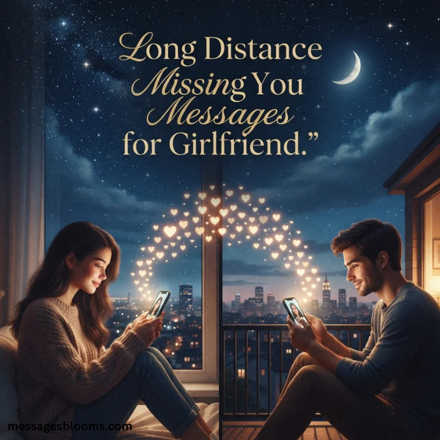 Long Distance Missing You Messages for Girlfriend