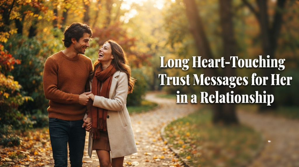 Long Heart-Touching Trust Messages for Her in a Relationship
