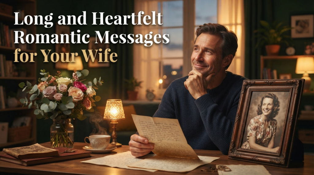 Long and Heartfelt Romantic Messages for Your Wife