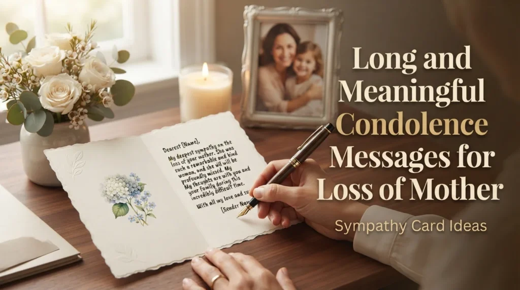 Long and Meaningful Condolence Messages for Loss of Mother