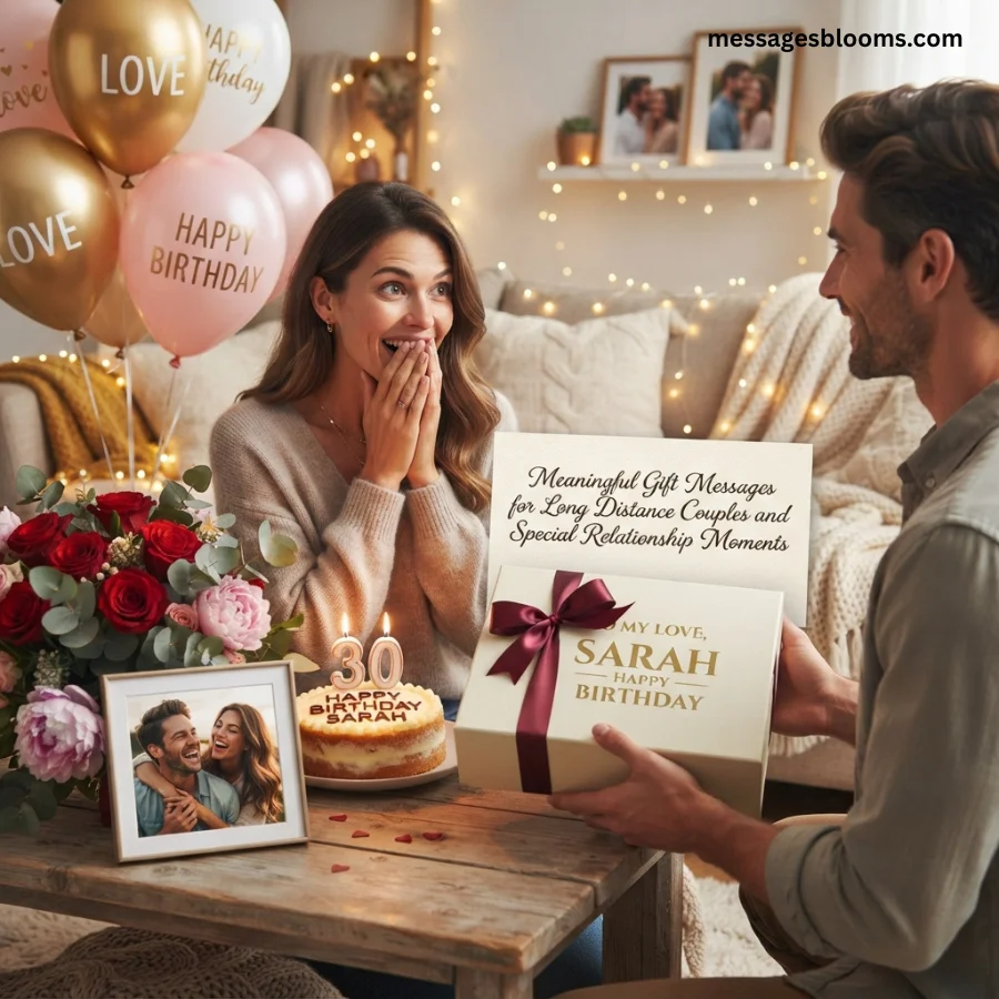 Meaningful Gift Messages for Long Distance Couples and Special Relationship Moments