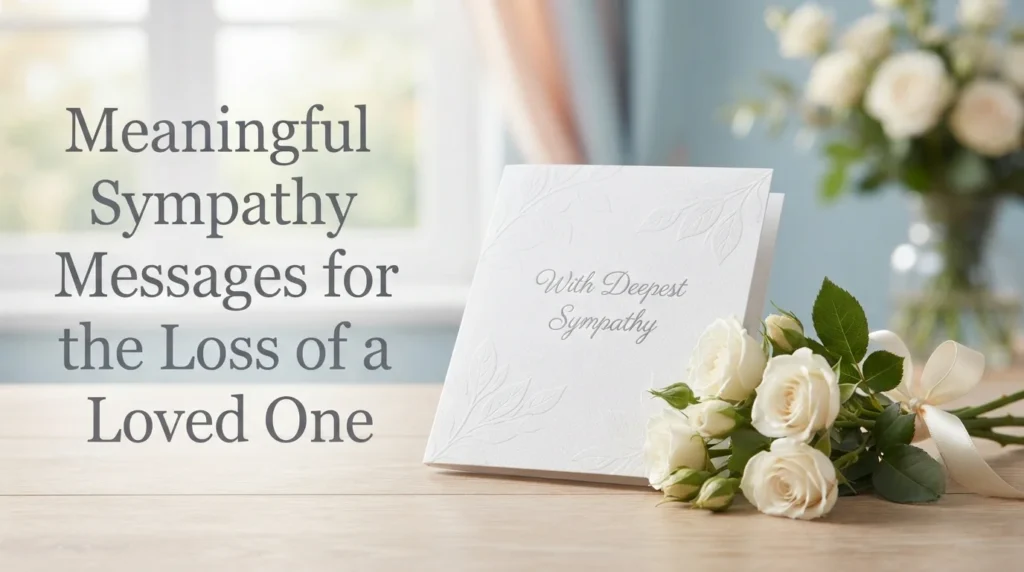 Meaningful Sympathy Messages for the Loss of a Loved One