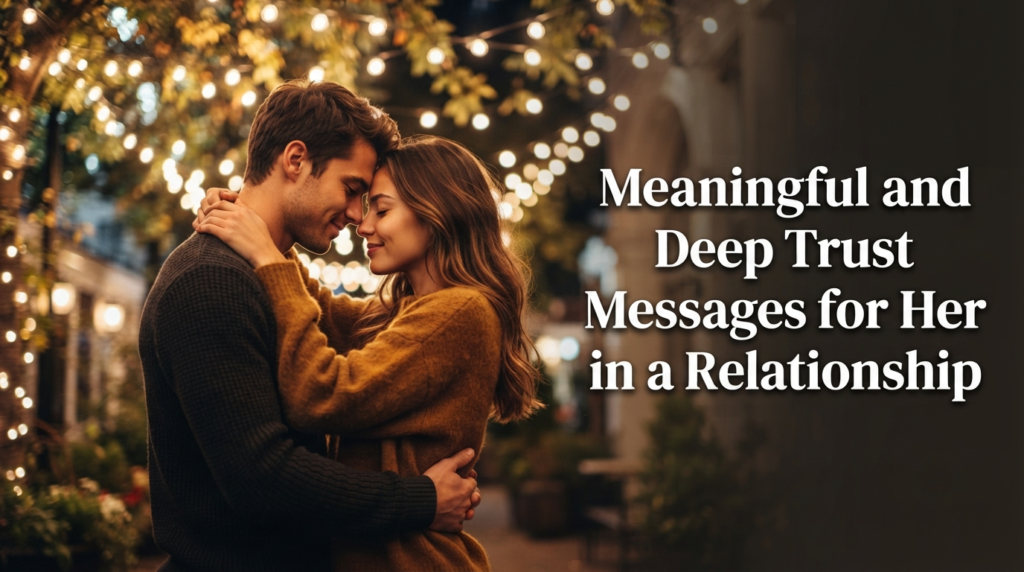 Meaningful and Deep Trust Messages for Her in a Relationship