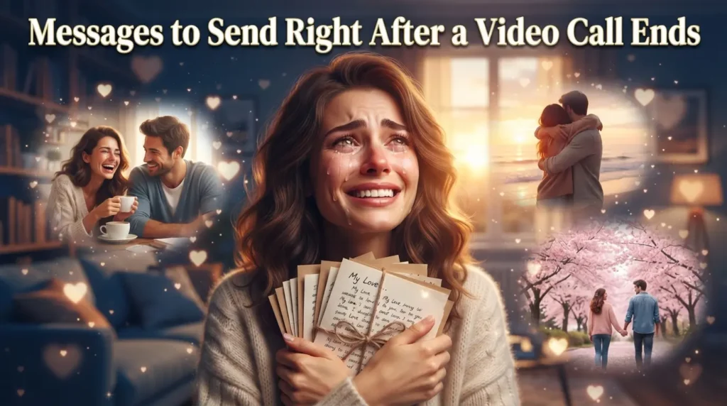 Messages to Send Right After a Video Call Ends