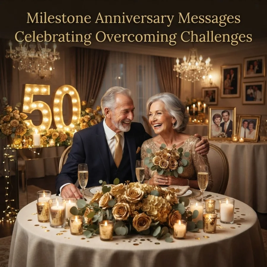 Milestone Anniversary Messages Celebrating Overcoming Challenges