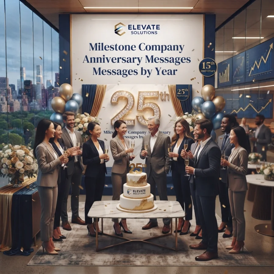Milestone Company Anniversary Messages by Year