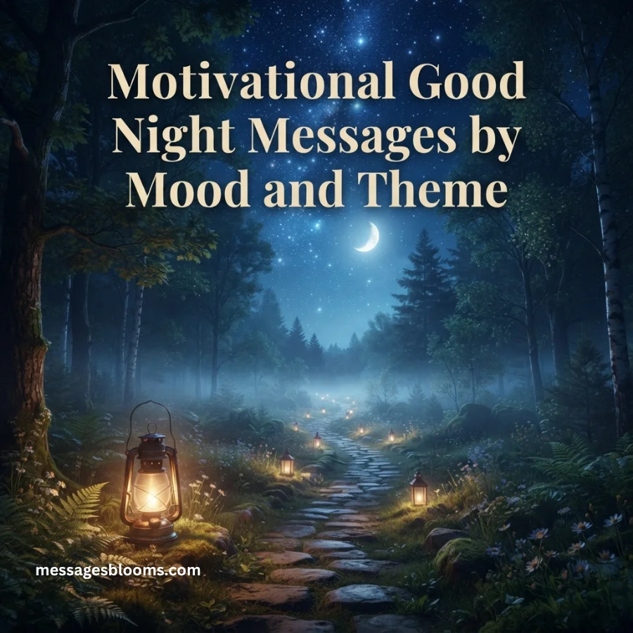 Motivational Good Night Messages by Mood and Theme