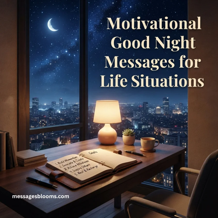 Motivational Good Night Messages for Life Situations