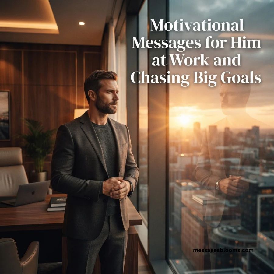 Motivational Messages for Him at Work and Chasing Big Goals