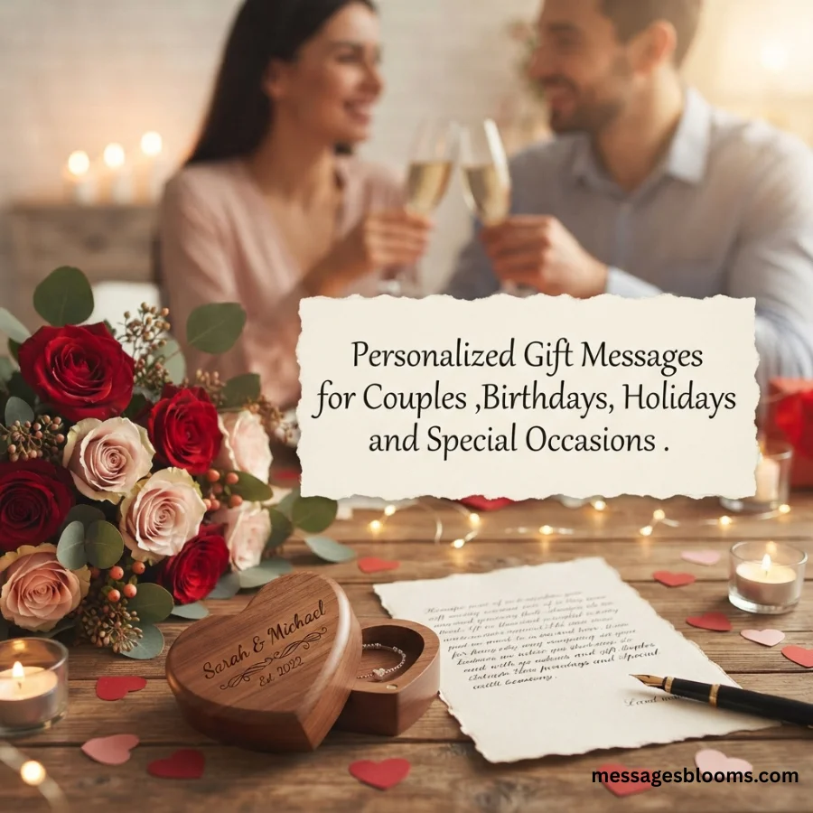 Personalized Gift Messages for Couples ,Birthdays, Holidays and Special Occasions