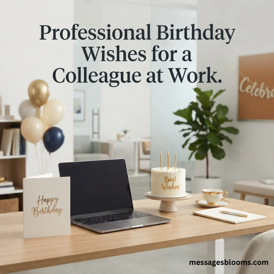  Professional Birthday Wishes for a Colleague at Work