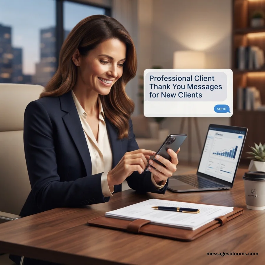 Professional Client Thank You Messages for New Clients