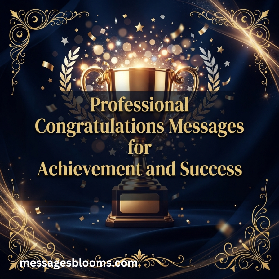 Professional Congratulations Messages for Achievement and Success