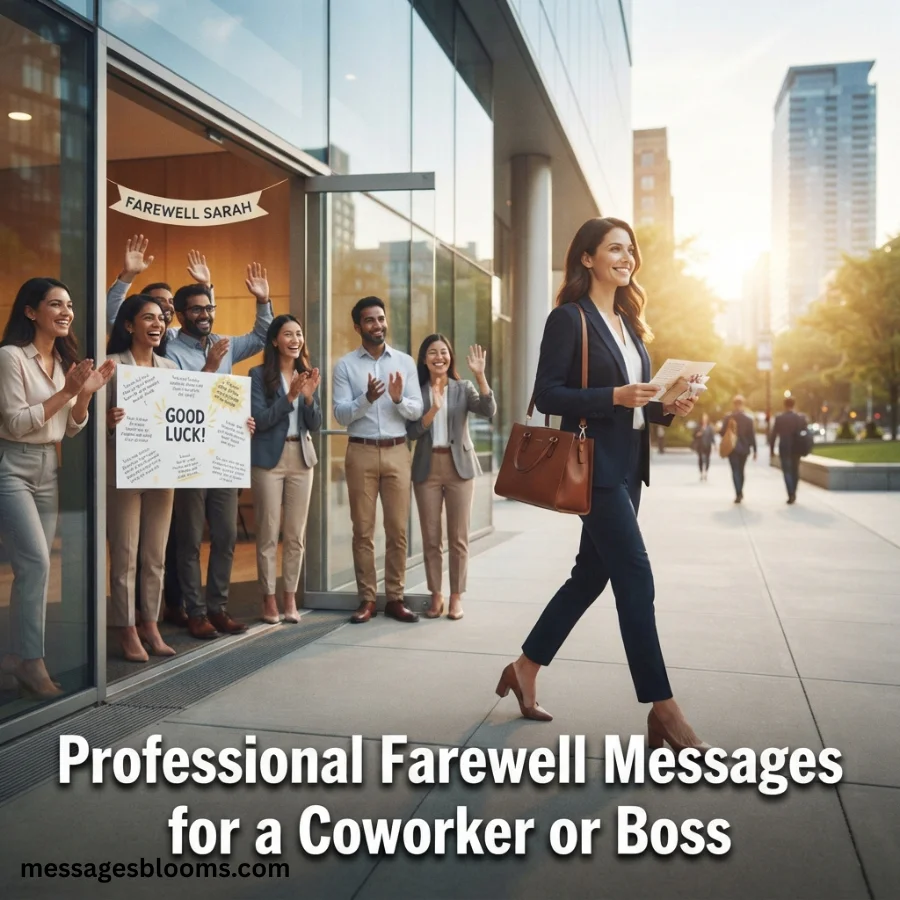 Professional Farewell Messages for a Coworker or Boss