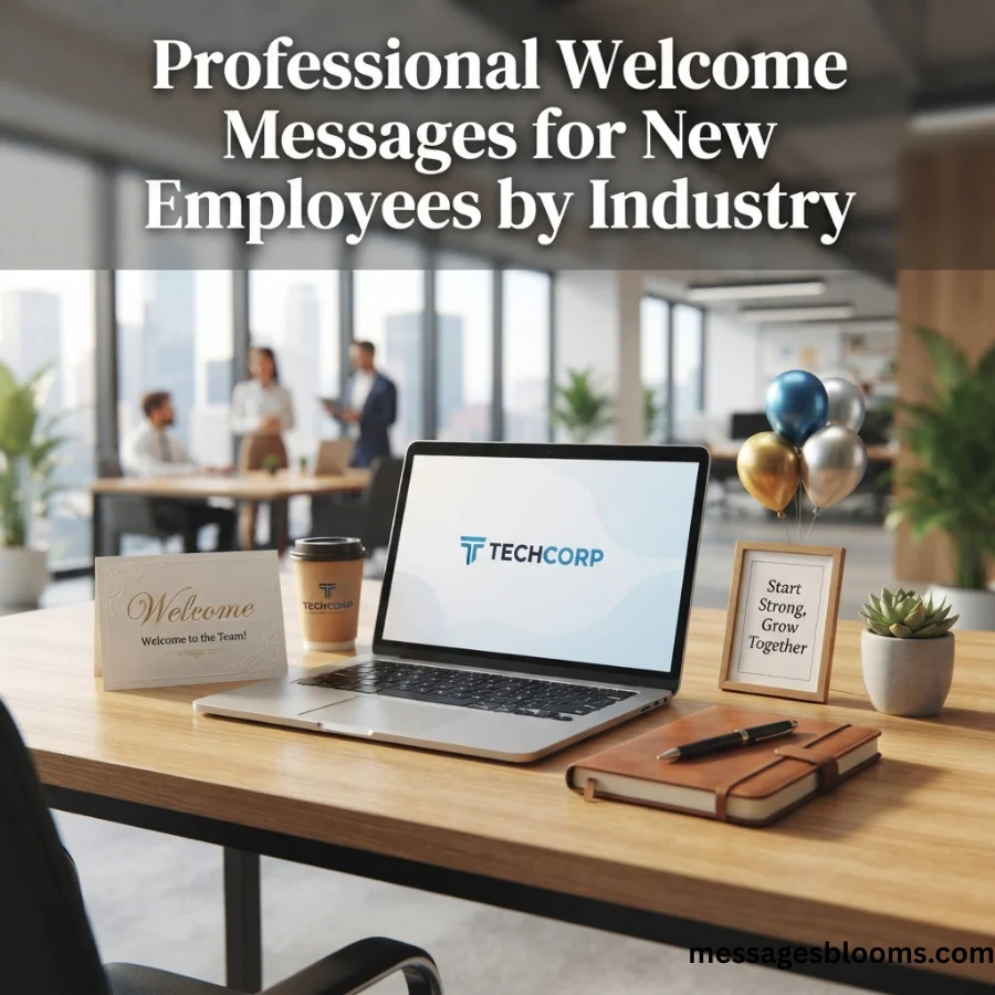 Professional Welcome Messages for New Employees by Industry