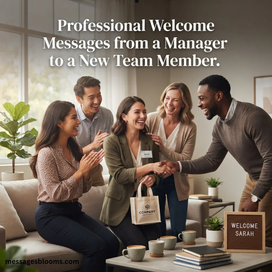 Professional Welcome Messages from a Manager to a New Team Member