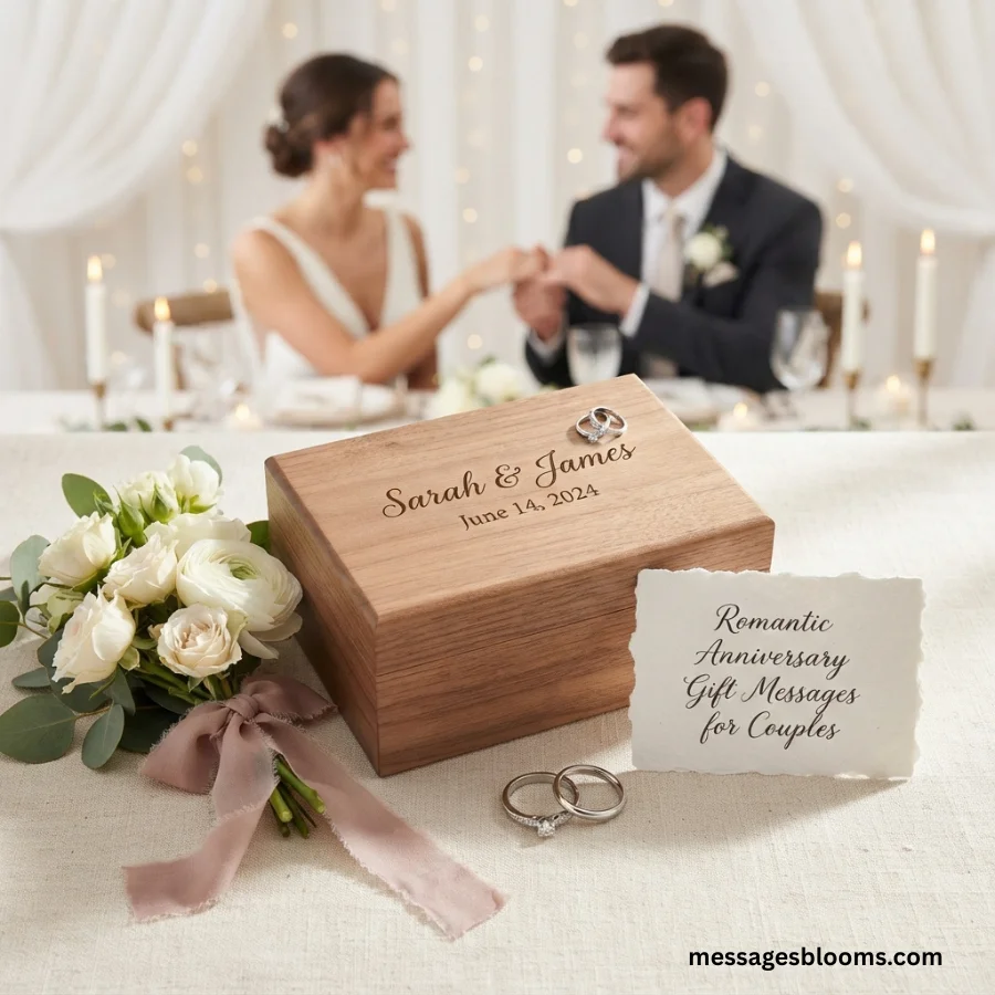 Romantic Anniversary Gift Messages for Couples
