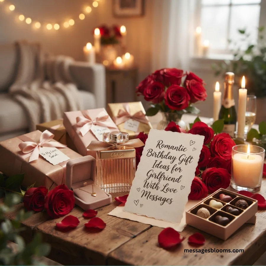 Romantic Birthday Gift Ideas for Girlfriend With Love Messages