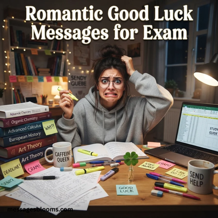 Romantic Good Luck Messages for Exam