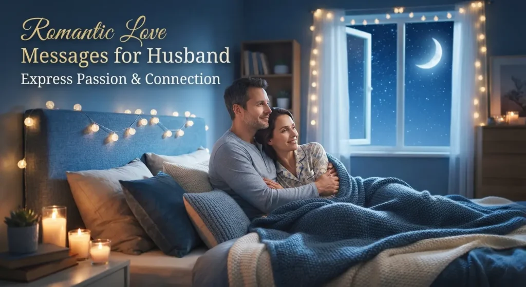 Romantic Love Messages for Husband Express Passion & Connection