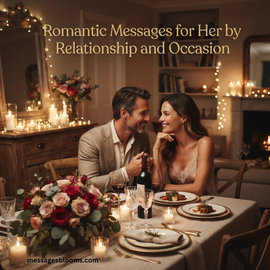 Romantic Messages for Her by Relationship and Occasion