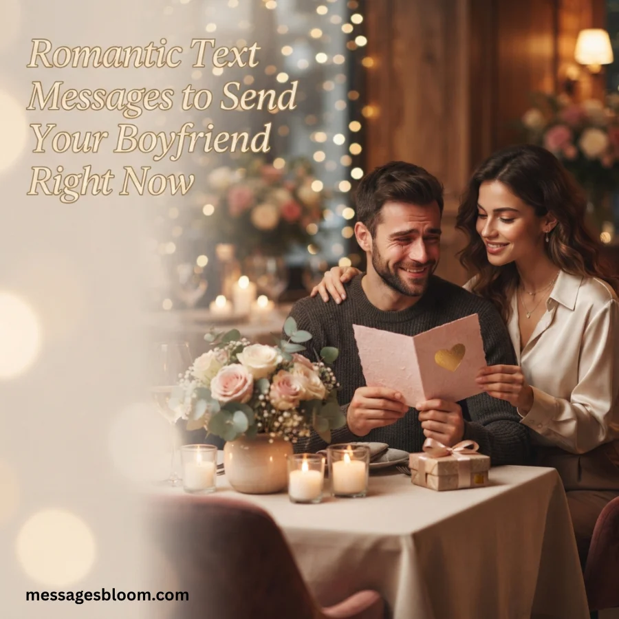 Romantic Text Messages to Send Your Boyfriend Right Now