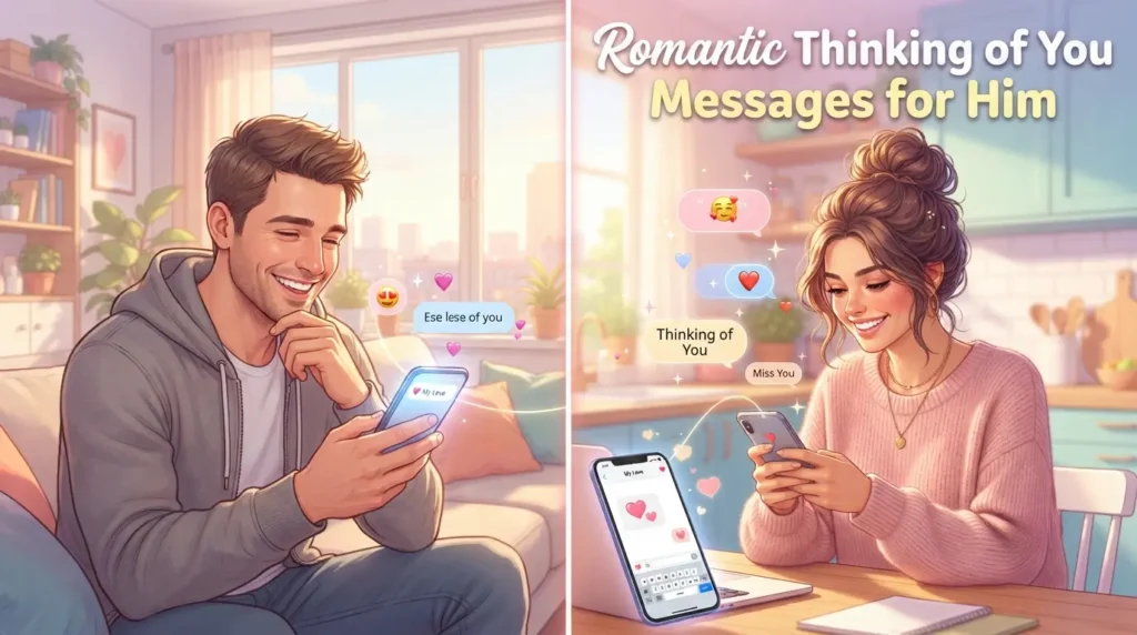Romantic Thinking of You Messages for Him