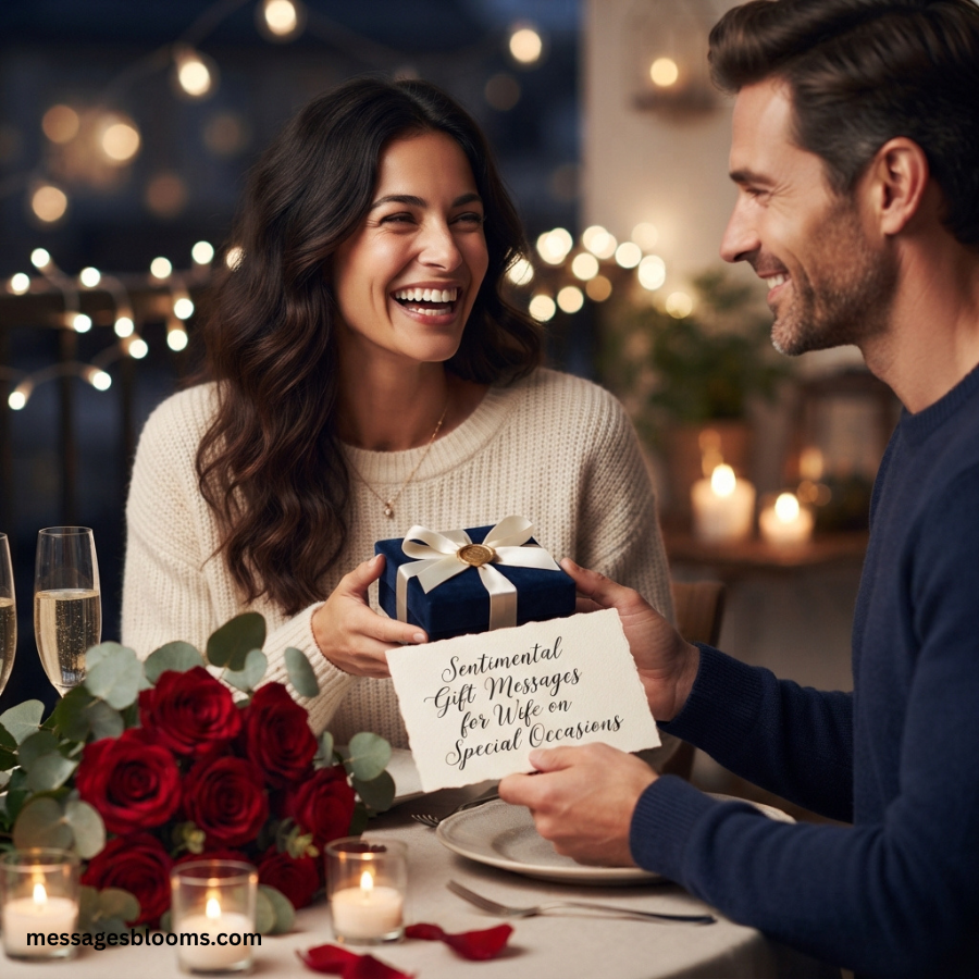 Sentimental Gift Messages for Wife on Special Occasions