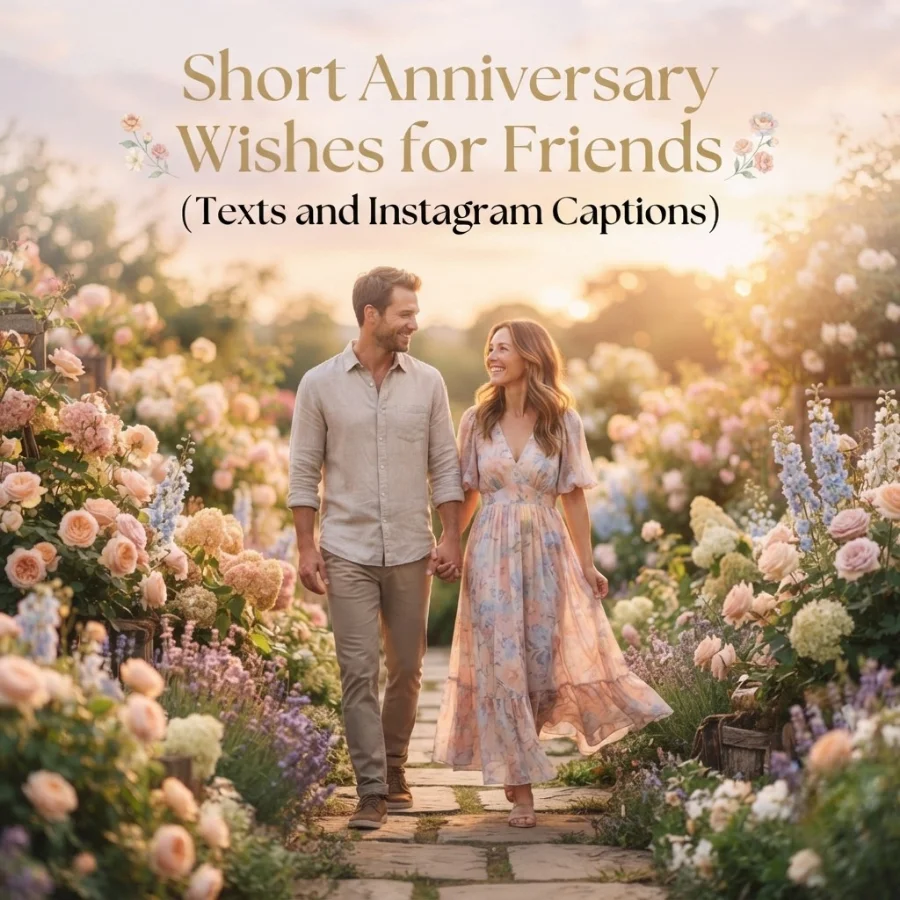 Short Anniversary Wishes for Friends (Texts and Instagram Captions)