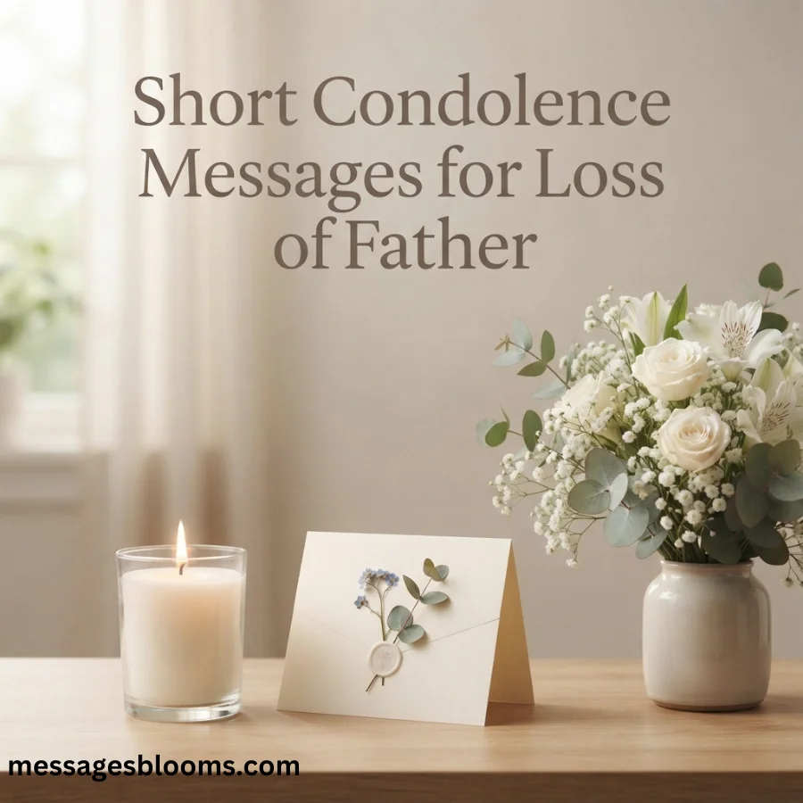 Short Condolence Messages for Loss of Father