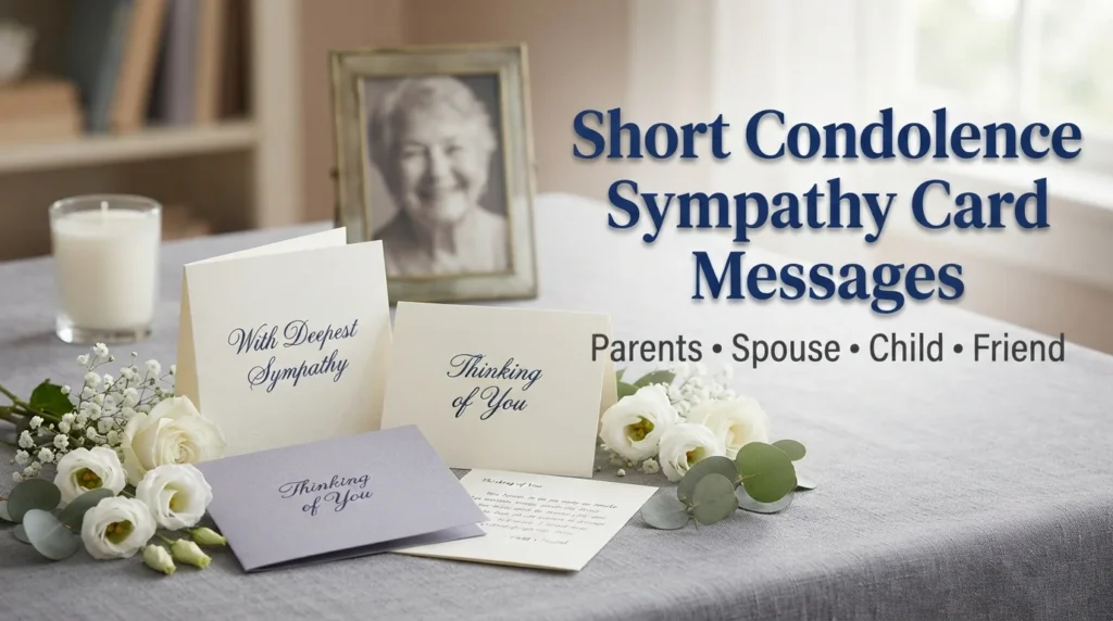 Short Condolence Sympathy Card Messages
