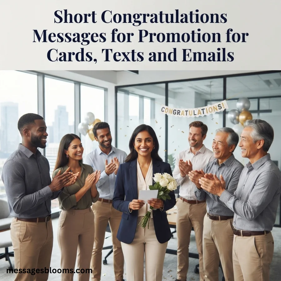 Short Congratulations Messages for Promotion for Cards, Texts and Emails