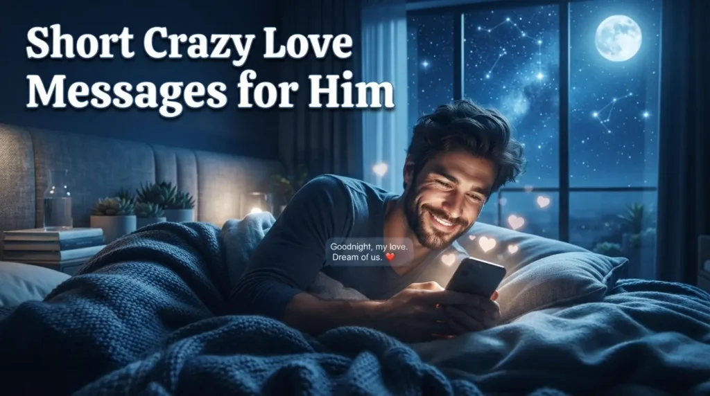 Short Crazy Love Messages for Him