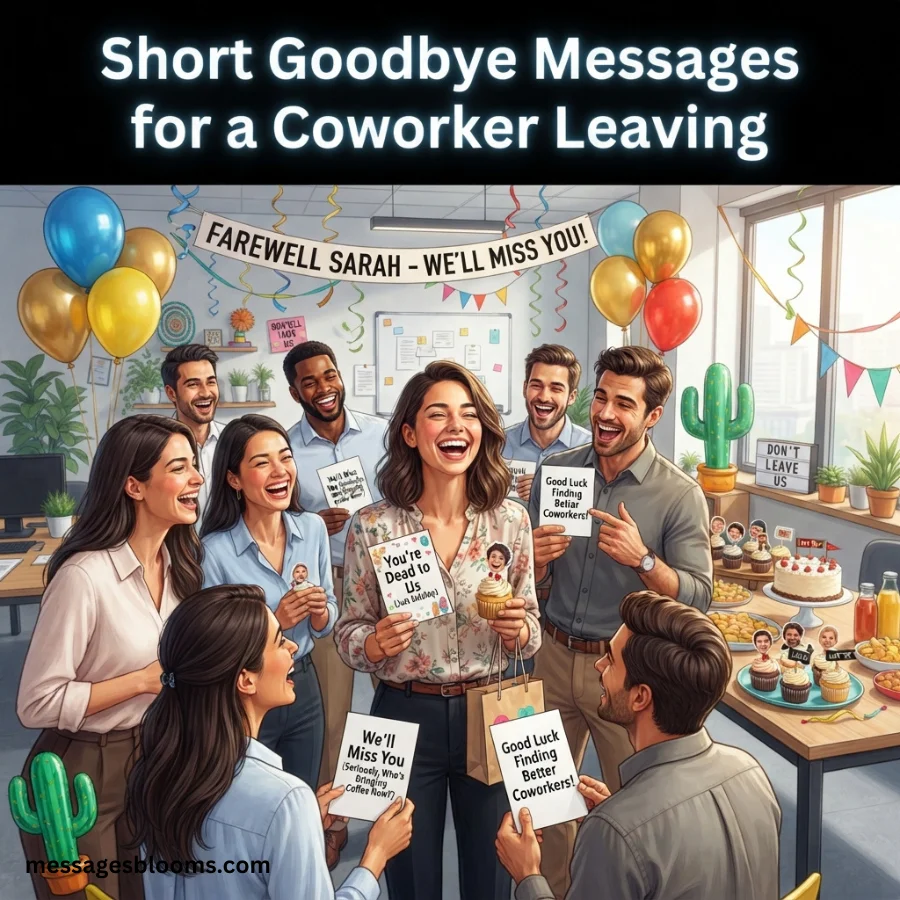 Short Goodbye Messages for a Coworker Leaving